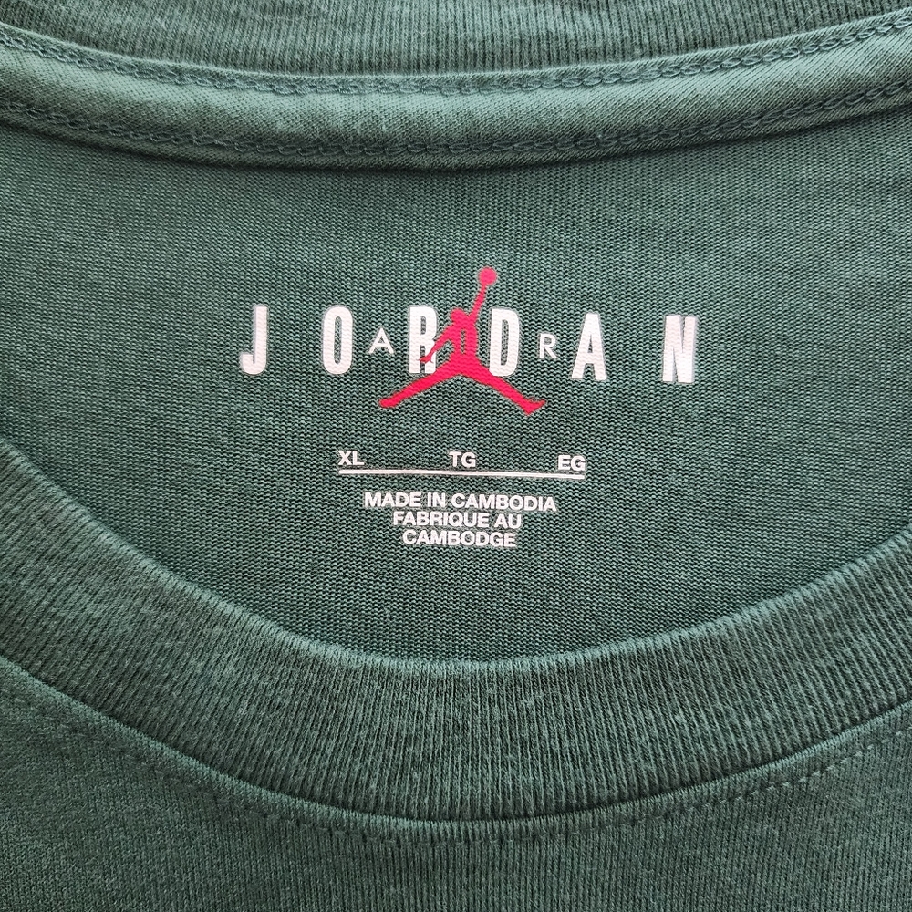 Nike Air Jordan L/S T-Shirt, Men's Size XL, EUC - Noble Green - Picture 5 of 12